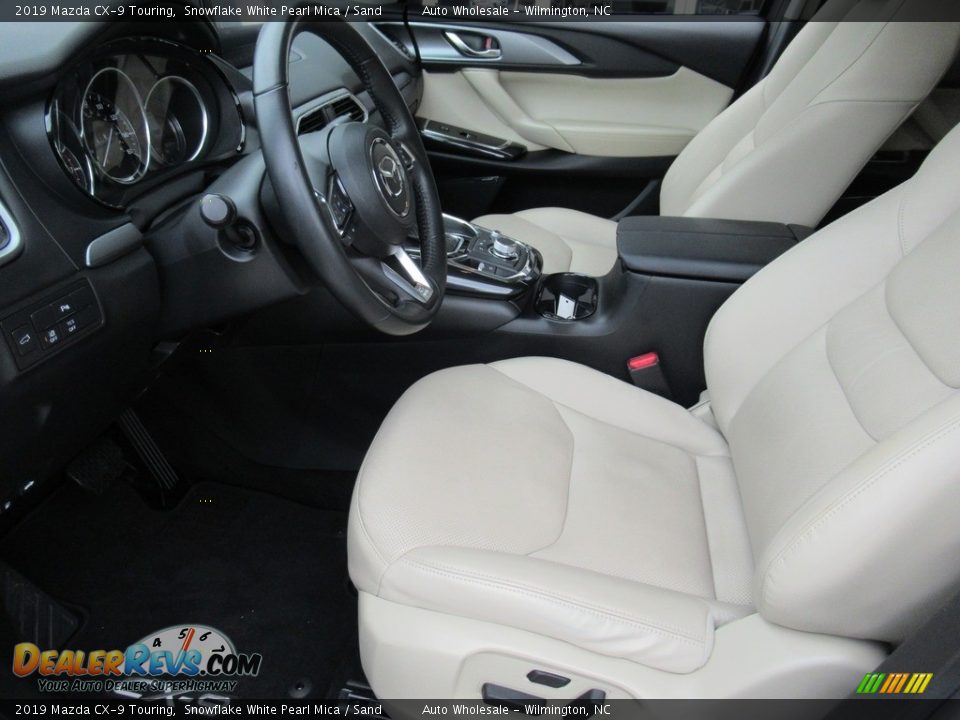2019 Mazda CX-9 Touring Snowflake White Pearl Mica / Sand Photo #10