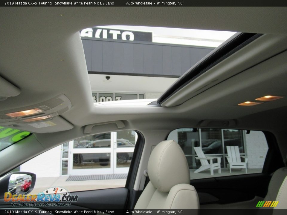2019 Mazda CX-9 Touring Snowflake White Pearl Mica / Sand Photo #11