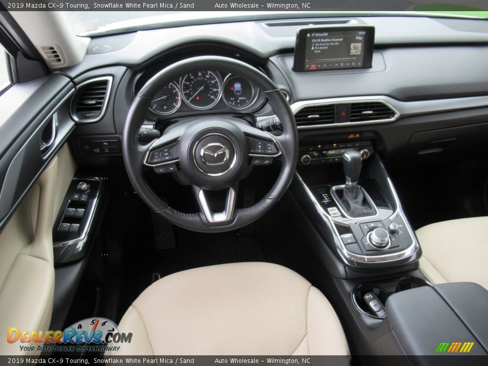 2019 Mazda CX-9 Touring Snowflake White Pearl Mica / Sand Photo #15