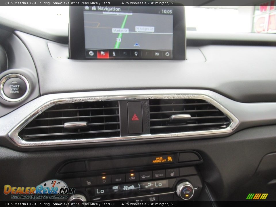 2019 Mazda CX-9 Touring Snowflake White Pearl Mica / Sand Photo #17