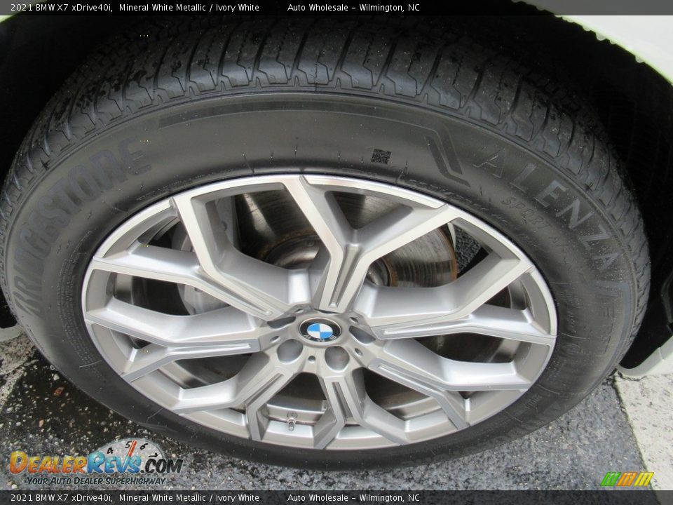 2021 BMW X7 xDrive40i Mineral White Metallic / Ivory White Photo #7