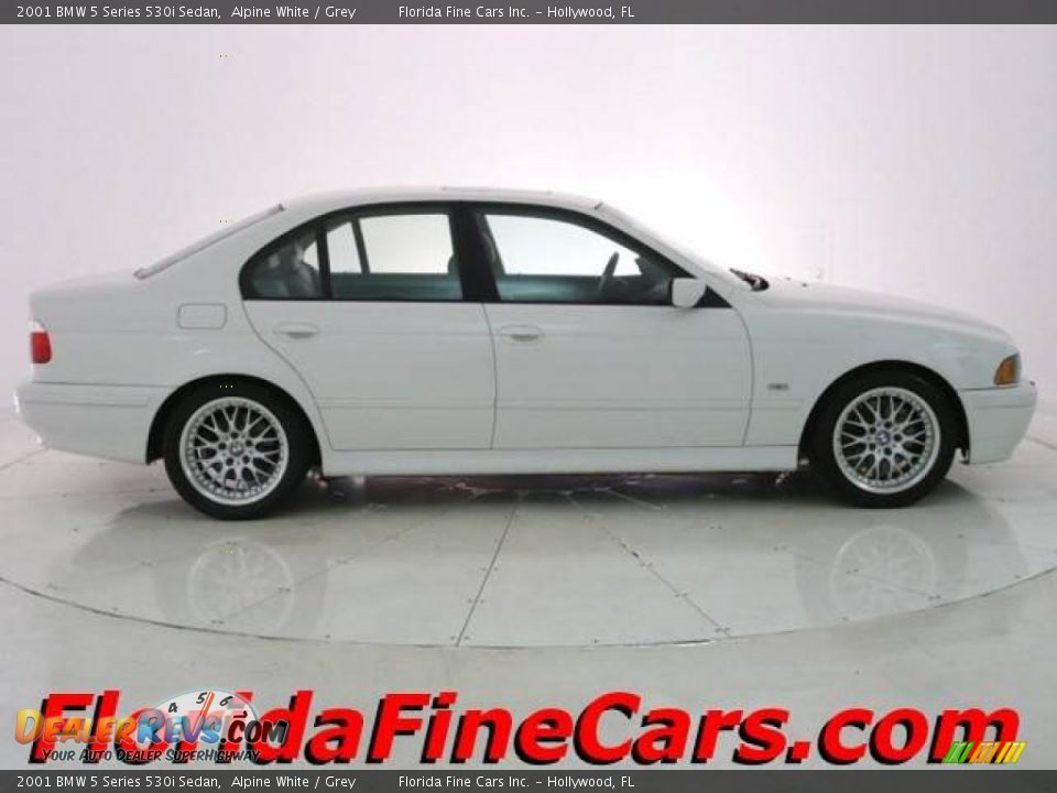 2001 BMW 5 Series 530i Sedan Alpine White / Grey Photo #4