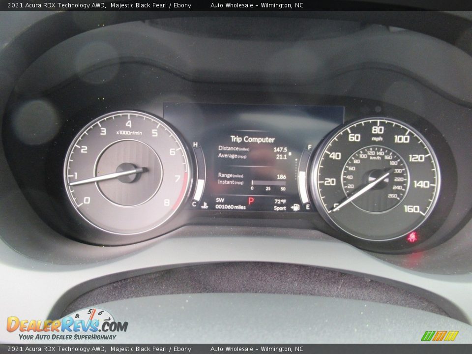 2021 Acura RDX Technology AWD Gauges Photo #16