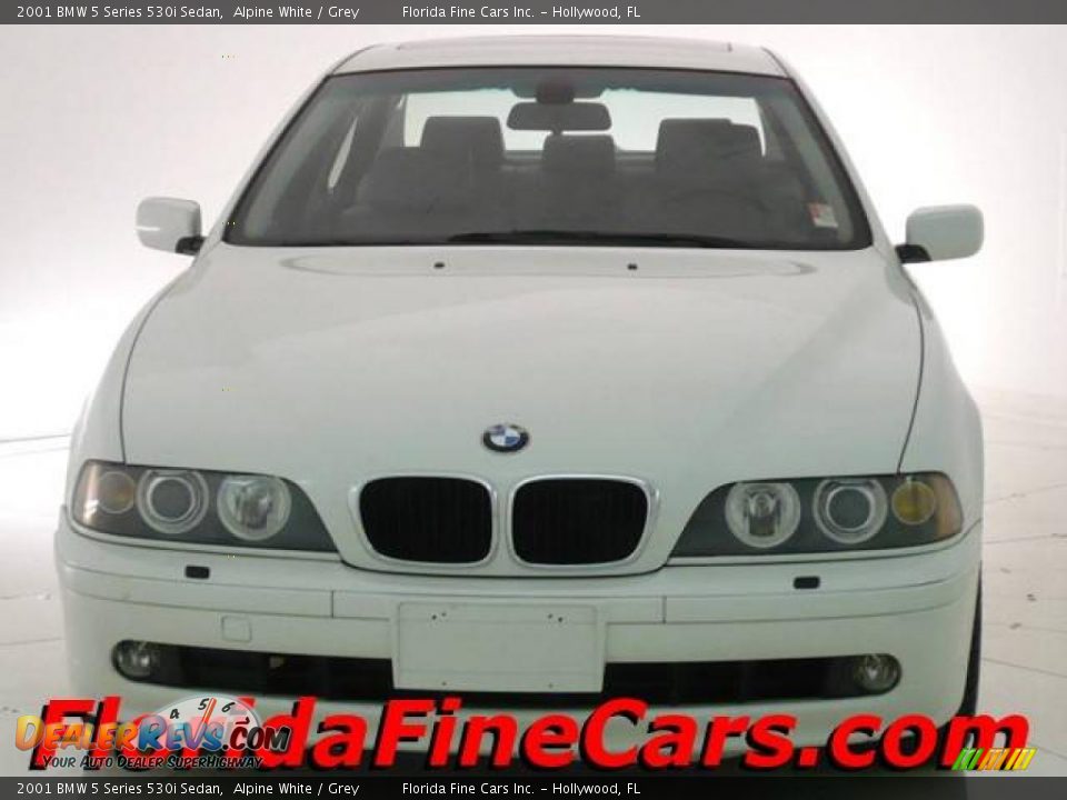 2001 BMW 5 Series 530i Sedan Alpine White / Grey Photo #5