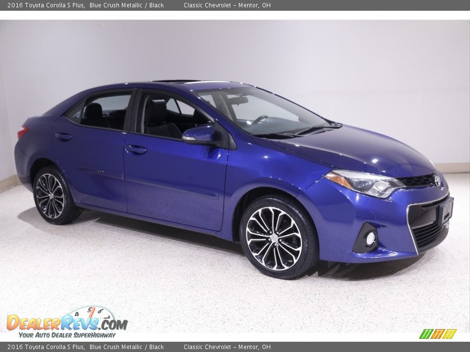 2016 Toyota Corolla S Plus Blue Crush Metallic / Black Photo #1