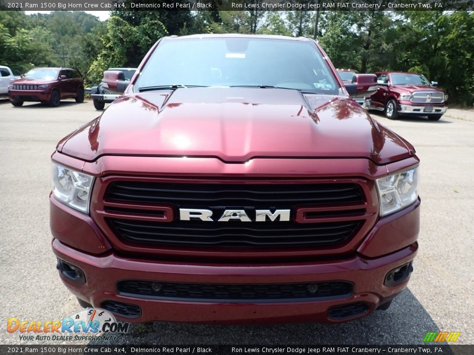 2021 Ram 1500 Big Horn Crew Cab 4x4 Delmonico Red Pearl / Black Photo #2