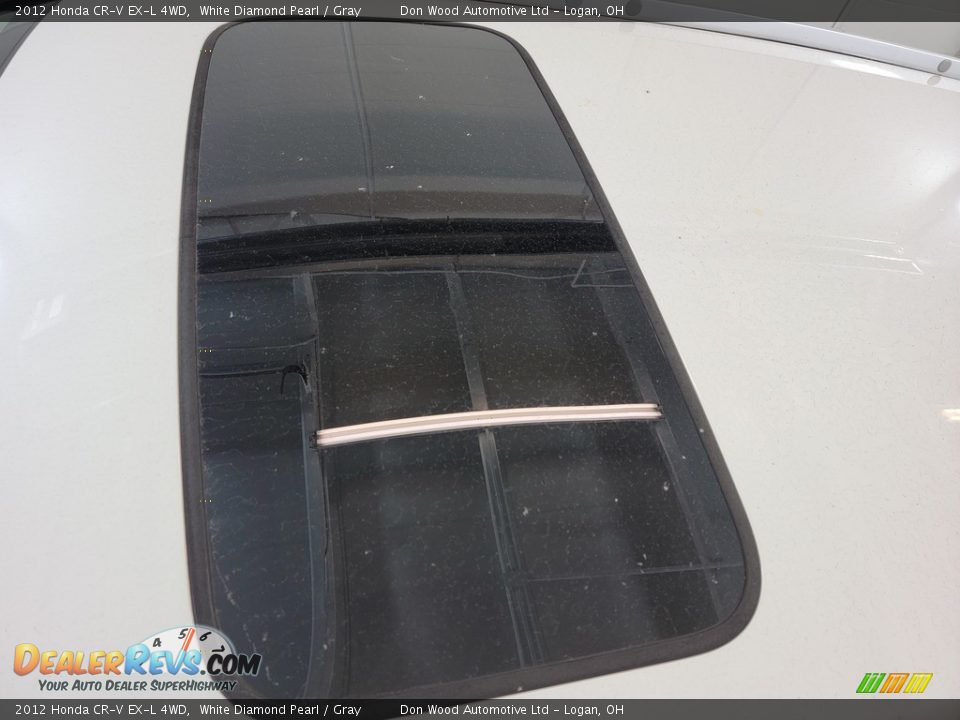 2012 Honda CR-V EX-L 4WD White Diamond Pearl / Gray Photo #3