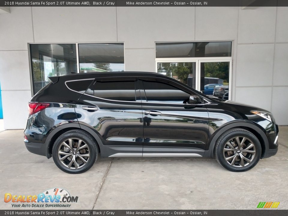 Black 2018 Hyundai Santa Fe Sport 2.0T Ultimate AWD Photo #3