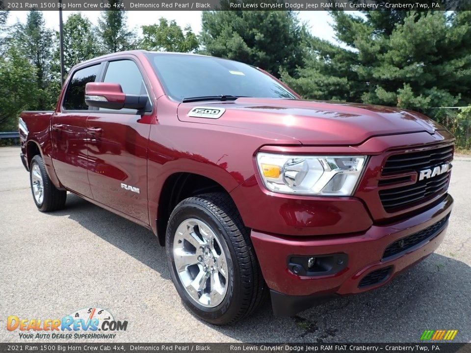 Front 3/4 View of 2021 Ram 1500 Big Horn Crew Cab 4x4 Photo #3