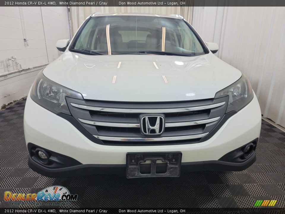 2012 Honda CR-V EX-L 4WD White Diamond Pearl / Gray Photo #4