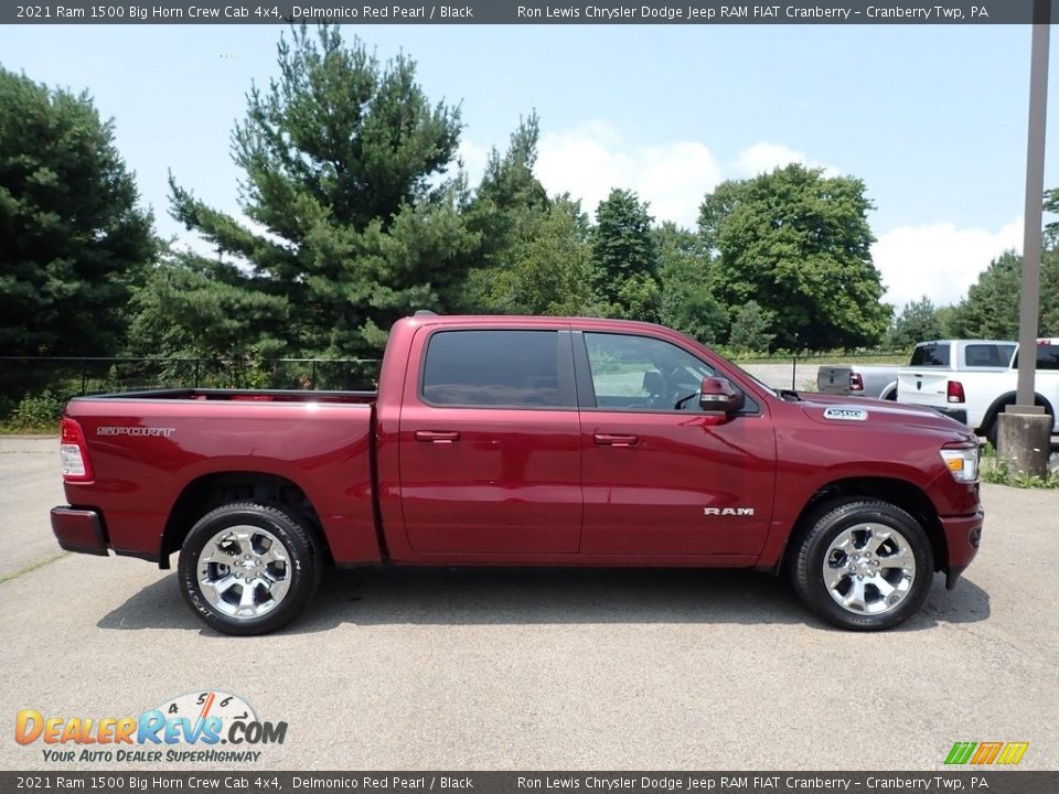 Delmonico Red Pearl 2021 Ram 1500 Big Horn Crew Cab 4x4 Photo #4