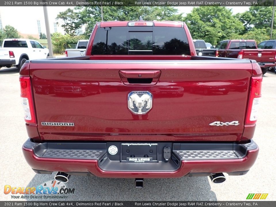 2021 Ram 1500 Big Horn Crew Cab 4x4 Delmonico Red Pearl / Black Photo #6