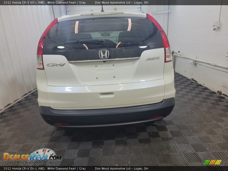 2012 Honda CR-V EX-L 4WD White Diamond Pearl / Gray Photo #7