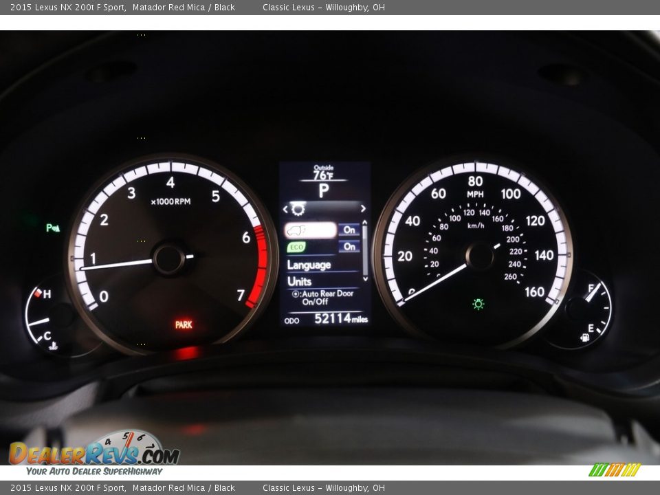 2015 Lexus NX 200t F Sport Gauges Photo #8