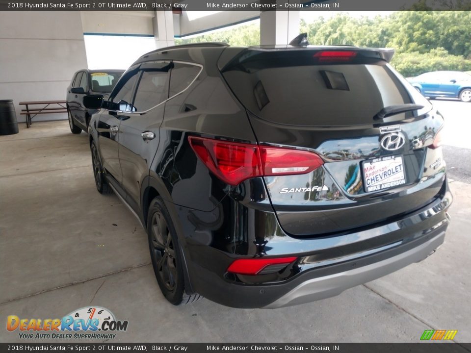 2018 Hyundai Santa Fe Sport 2.0T Ultimate AWD Black / Gray Photo #8