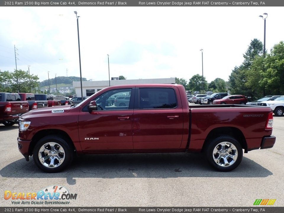 2021 Ram 1500 Big Horn Crew Cab 4x4 Delmonico Red Pearl / Black Photo #8