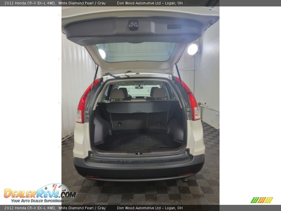2012 Honda CR-V EX-L 4WD White Diamond Pearl / Gray Photo #9