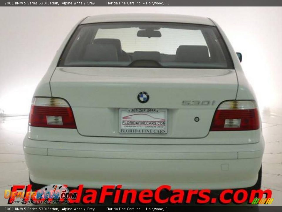2001 BMW 5 Series 530i Sedan Alpine White / Grey Photo #6