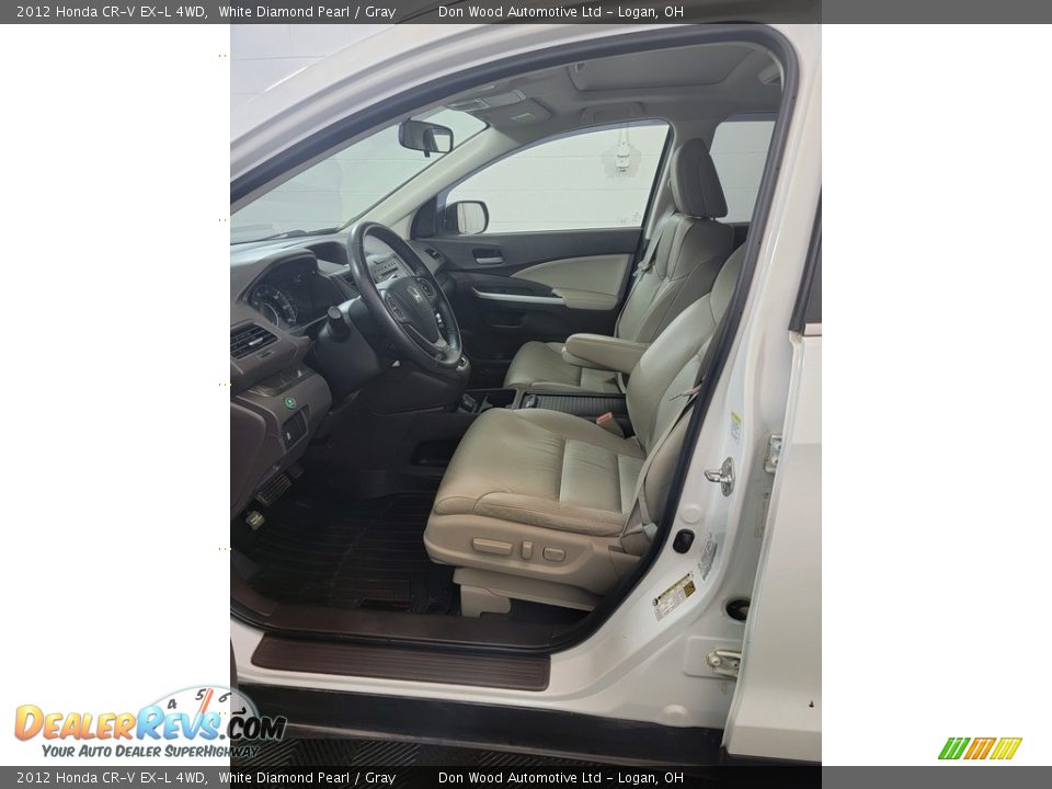 2012 Honda CR-V EX-L 4WD White Diamond Pearl / Gray Photo #14
