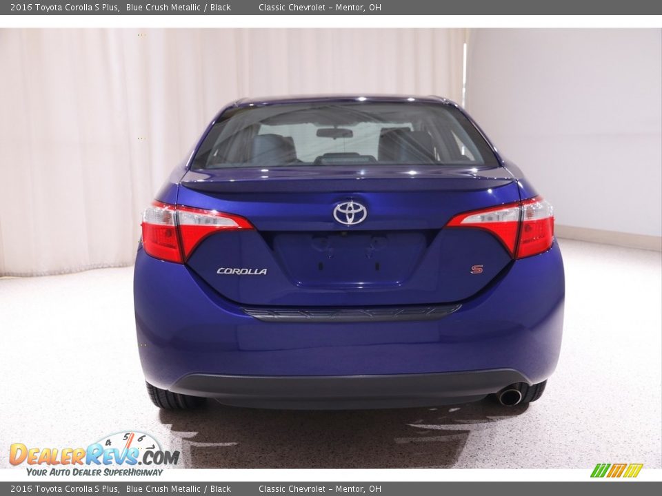 2016 Toyota Corolla S Plus Blue Crush Metallic / Black Photo #16