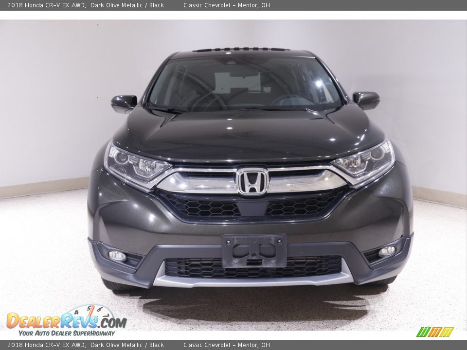 2018 Honda CR-V EX AWD Dark Olive Metallic / Black Photo #2