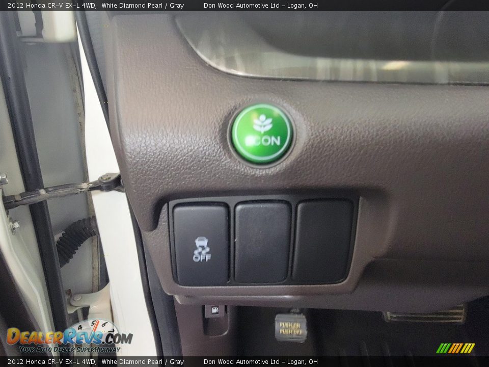 2012 Honda CR-V EX-L 4WD White Diamond Pearl / Gray Photo #19