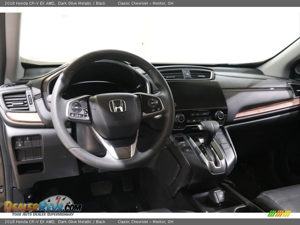 2018 Honda CR-V EX AWD Dark Olive Metallic / Black Photo #6