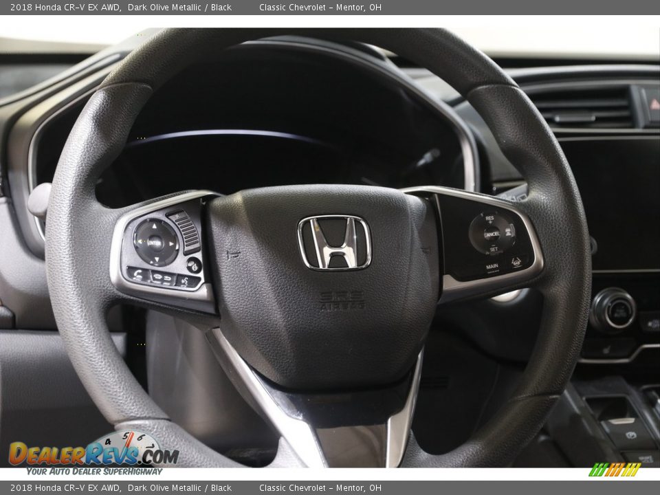 2018 Honda CR-V EX AWD Dark Olive Metallic / Black Photo #7
