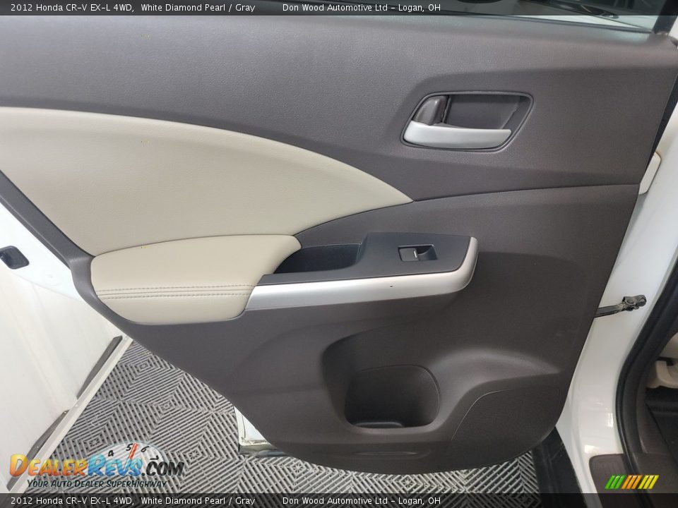 2012 Honda CR-V EX-L 4WD White Diamond Pearl / Gray Photo #25