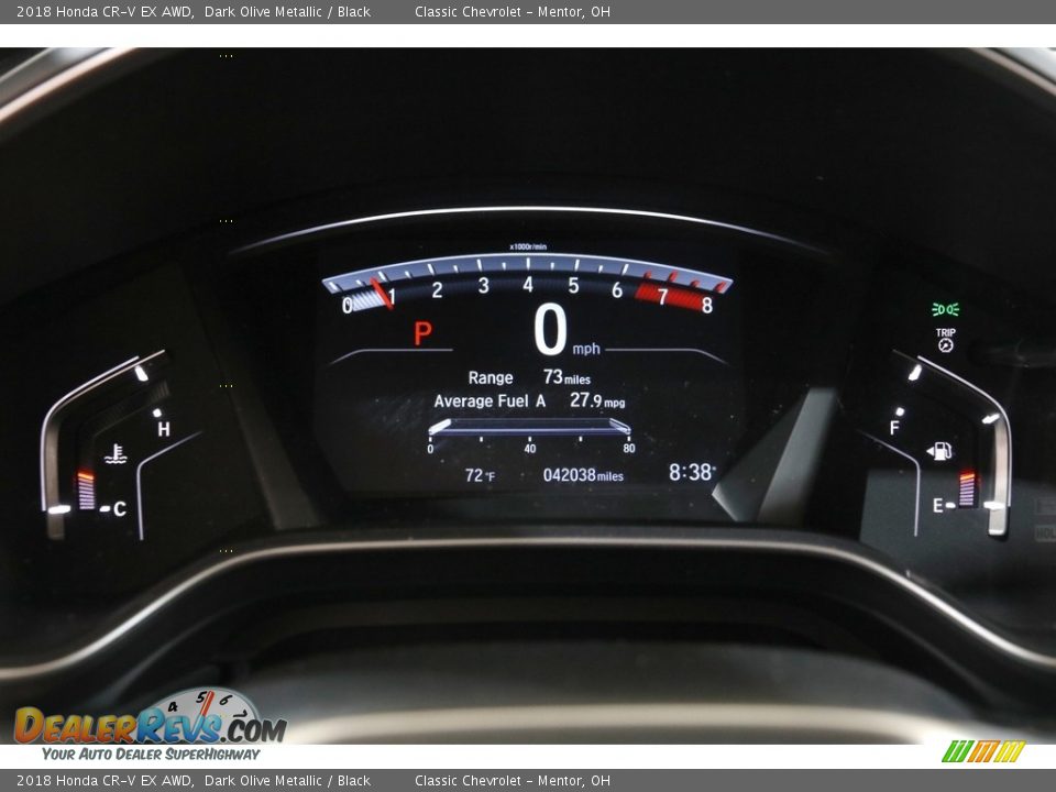 2018 Honda CR-V EX AWD Dark Olive Metallic / Black Photo #8