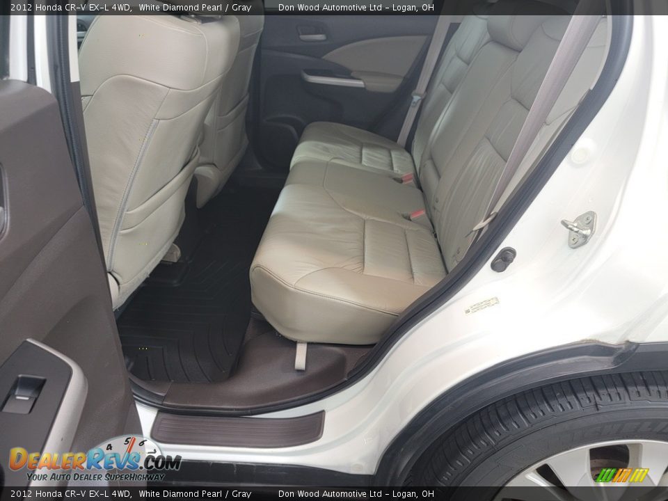 2012 Honda CR-V EX-L 4WD White Diamond Pearl / Gray Photo #26