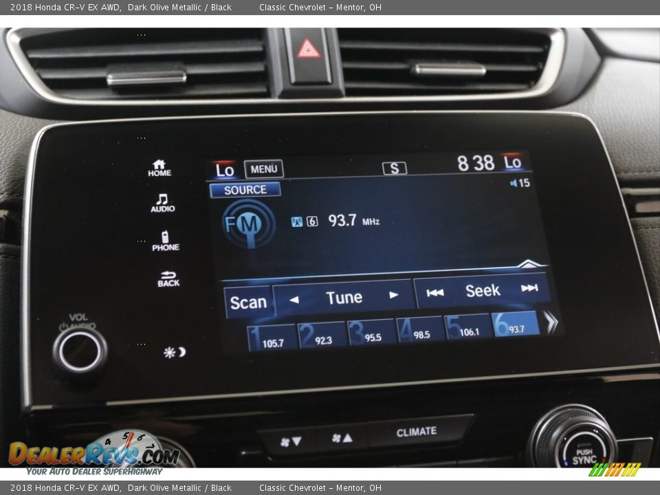 2018 Honda CR-V EX AWD Dark Olive Metallic / Black Photo #10