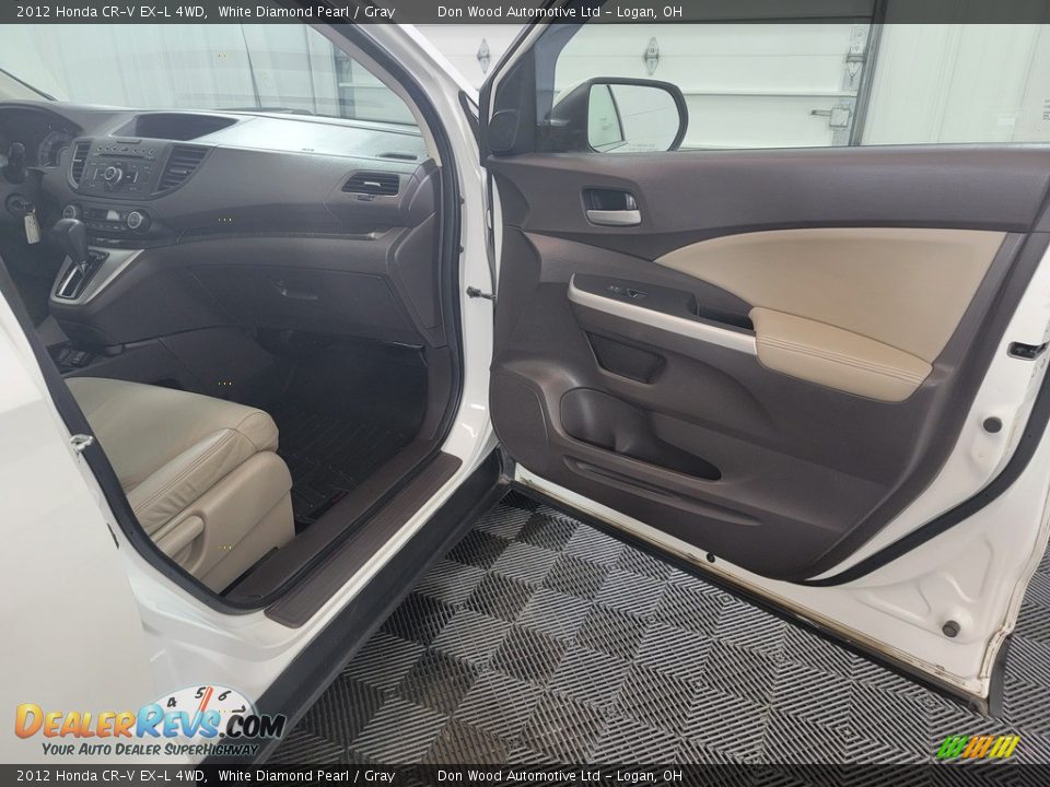 2012 Honda CR-V EX-L 4WD White Diamond Pearl / Gray Photo #27