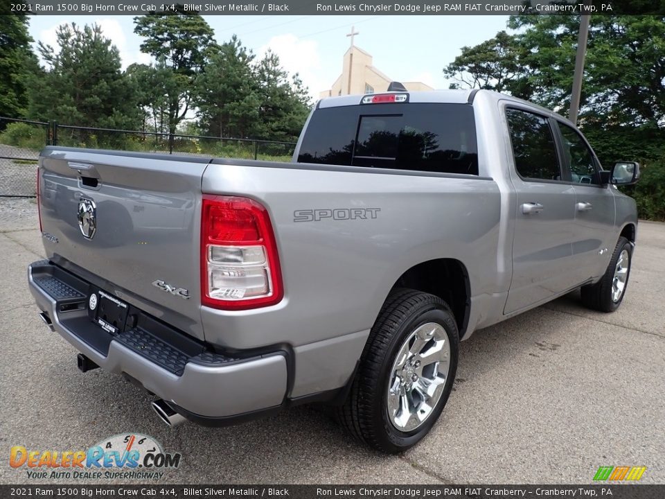 2021 Ram 1500 Big Horn Crew Cab 4x4 Billet Silver Metallic / Black Photo #5