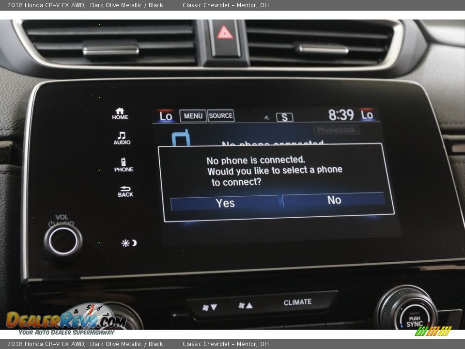 2018 Honda CR-V EX AWD Dark Olive Metallic / Black Photo #11