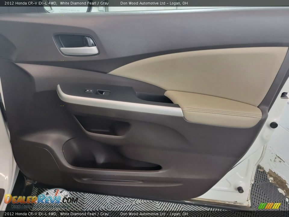 2012 Honda CR-V EX-L 4WD White Diamond Pearl / Gray Photo #28