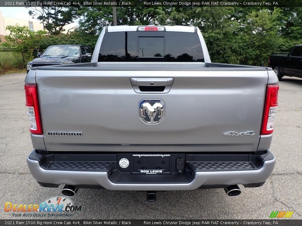 2021 Ram 1500 Big Horn Crew Cab 4x4 Billet Silver Metallic / Black Photo #6