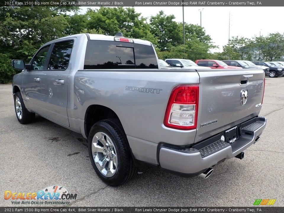 2021 Ram 1500 Big Horn Crew Cab 4x4 Billet Silver Metallic / Black Photo #7