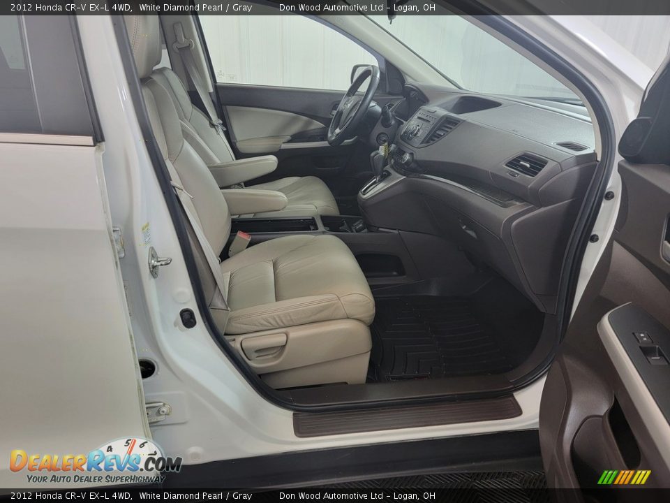 2012 Honda CR-V EX-L 4WD White Diamond Pearl / Gray Photo #30