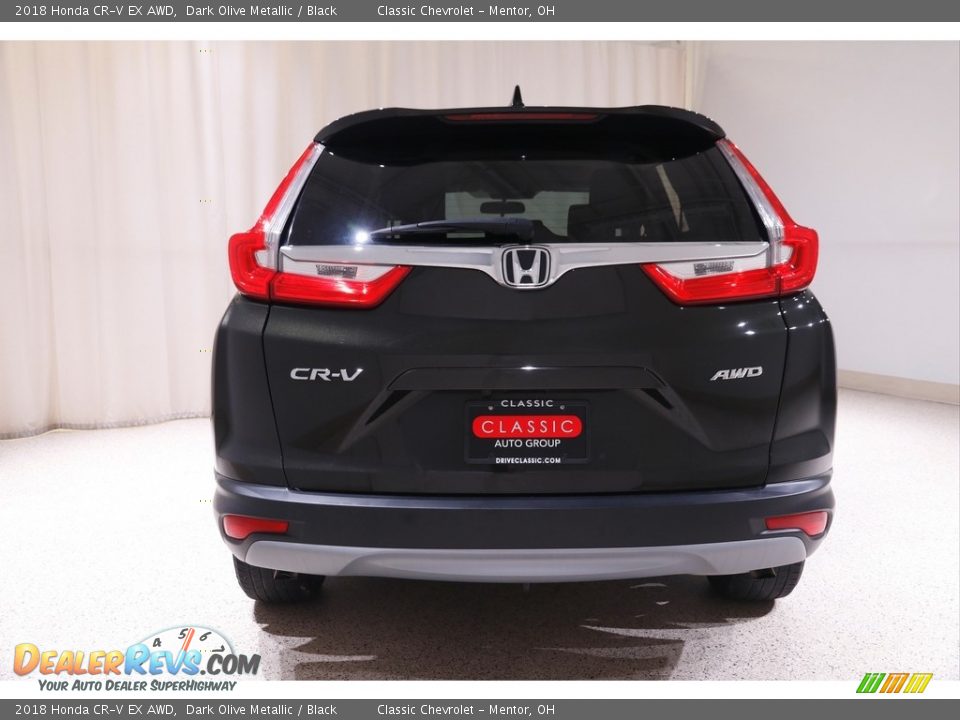 2018 Honda CR-V EX AWD Dark Olive Metallic / Black Photo #17