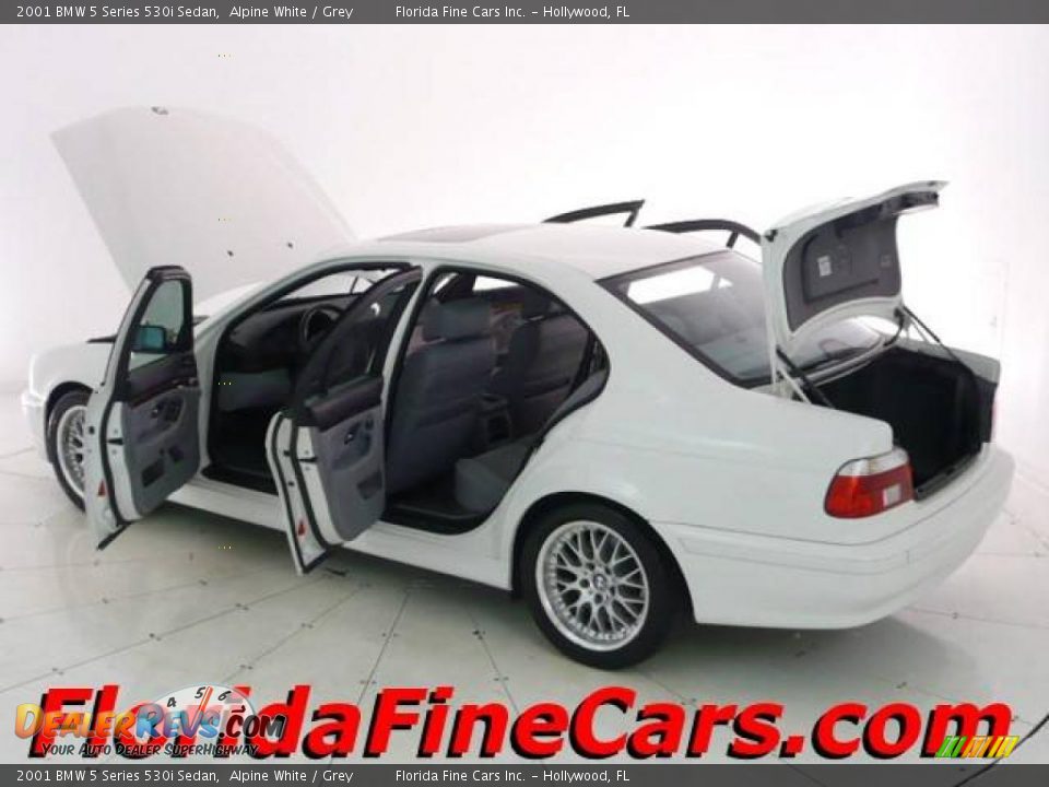 2001 BMW 5 Series 530i Sedan Alpine White / Grey Photo #8