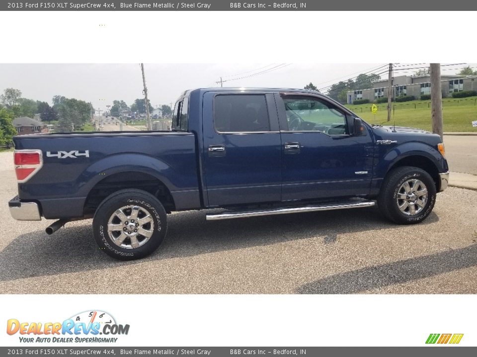 2013 Ford F150 XLT SuperCrew 4x4 Blue Flame Metallic / Steel Gray Photo #6