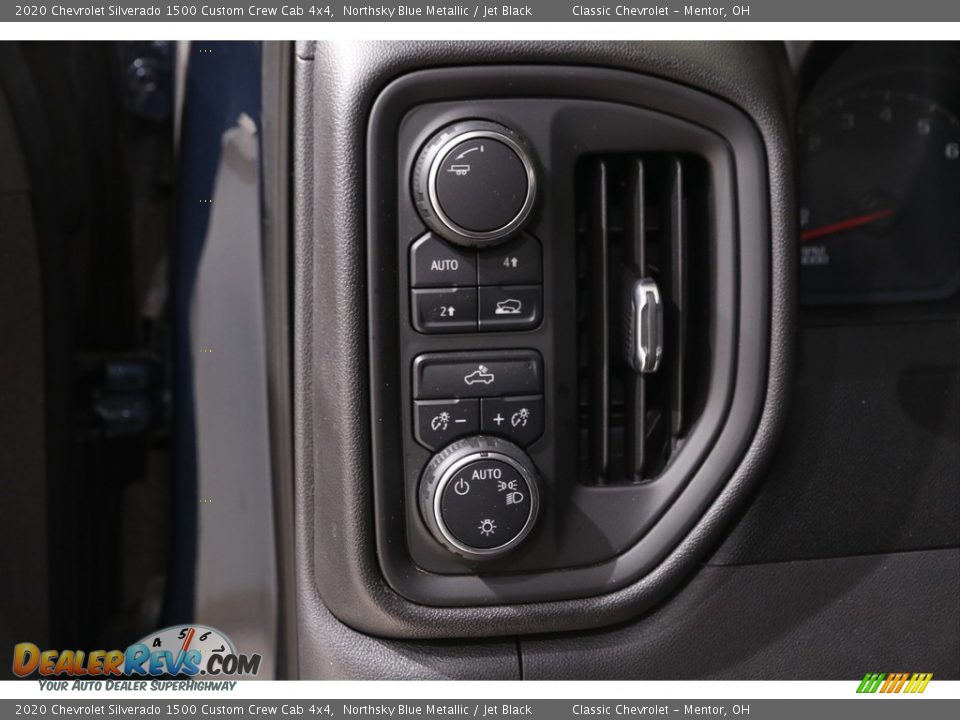 2020 Chevrolet Silverado 1500 Custom Crew Cab 4x4 Northsky Blue Metallic / Jet Black Photo #6