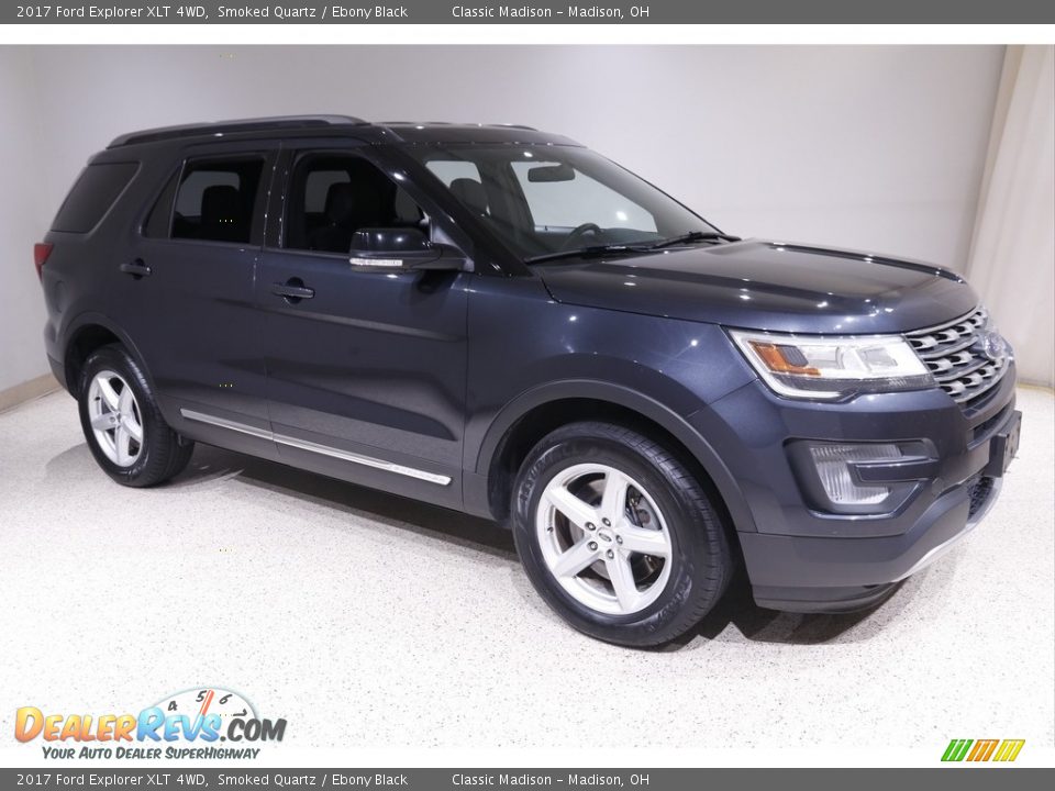 2017 Ford Explorer XLT 4WD Smoked Quartz / Ebony Black Photo #1
