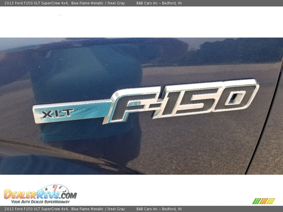 2013 Ford F150 XLT SuperCrew 4x4 Blue Flame Metallic / Steel Gray Photo #10