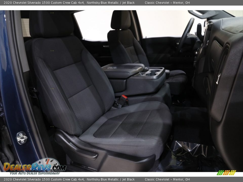 2020 Chevrolet Silverado 1500 Custom Crew Cab 4x4 Northsky Blue Metallic / Jet Black Photo #14