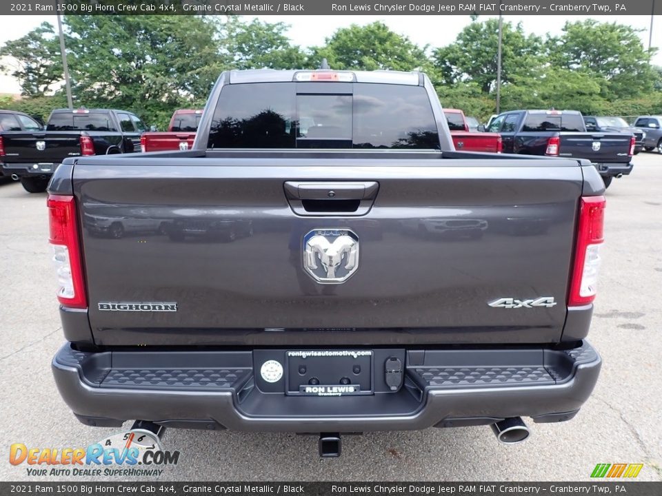 2021 Ram 1500 Big Horn Crew Cab 4x4 Granite Crystal Metallic / Black Photo #6