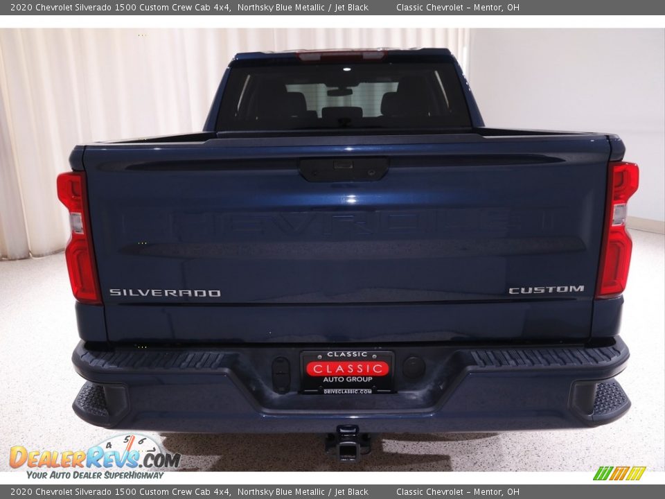 2020 Chevrolet Silverado 1500 Custom Crew Cab 4x4 Northsky Blue Metallic / Jet Black Photo #17