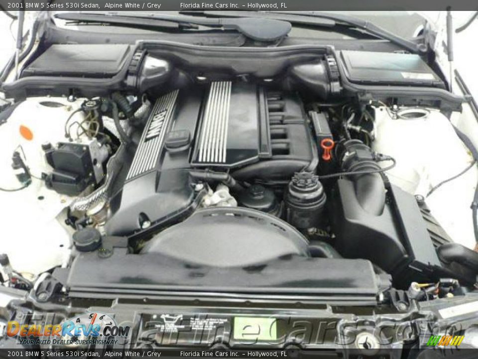 2001 BMW 5 Series 530i Sedan Alpine White / Grey Photo #9