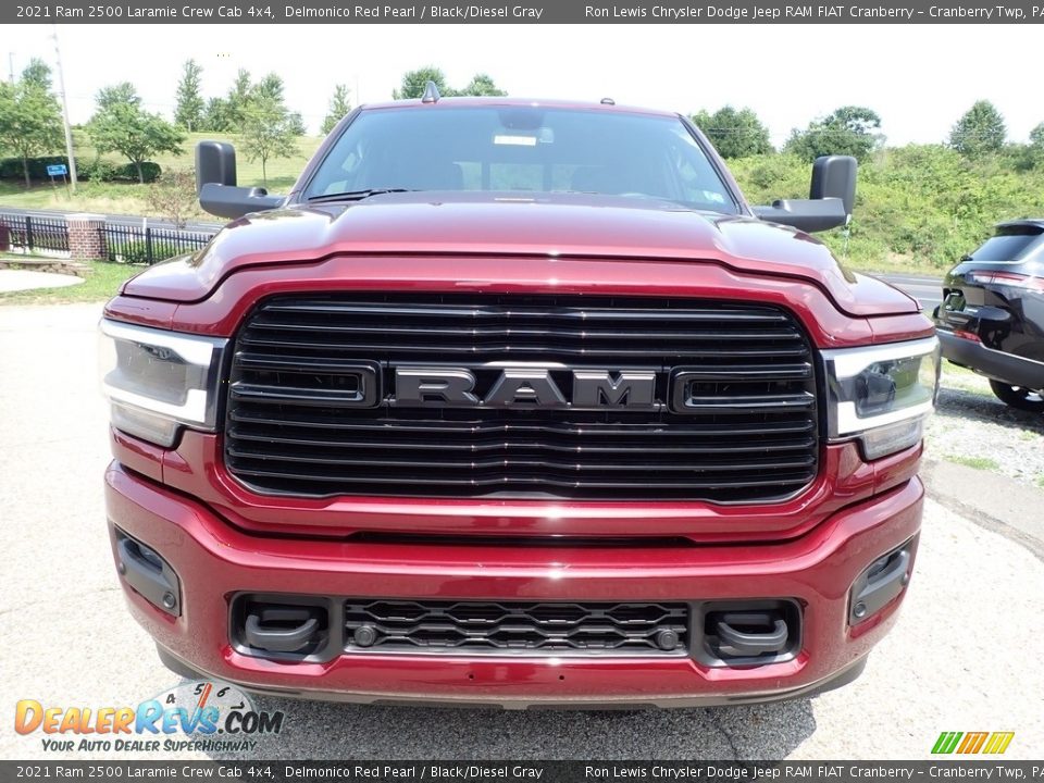 2021 Ram 2500 Laramie Crew Cab 4x4 Delmonico Red Pearl / Black/Diesel Gray Photo #2